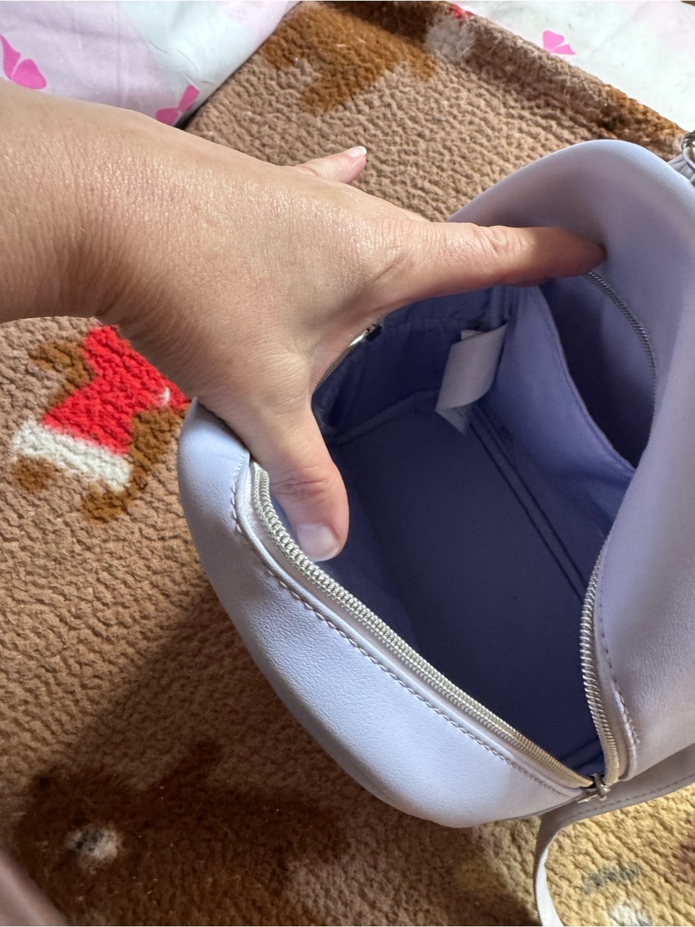 ‼️LAST CALL‼️ Disney Loungefly cats mini backpack- lavender, gently used - Picture 4 of 5